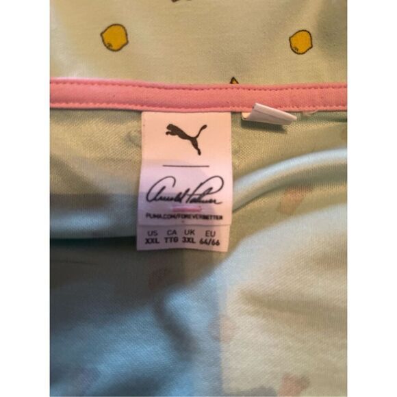 Arnold Palmer Puma Mens Green Lemonade Golf Polo Shirt Size XXL - Picture 12 of 15